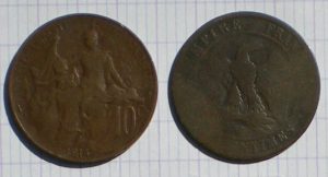 1914-french-coin-300x162 Nota de um dólar